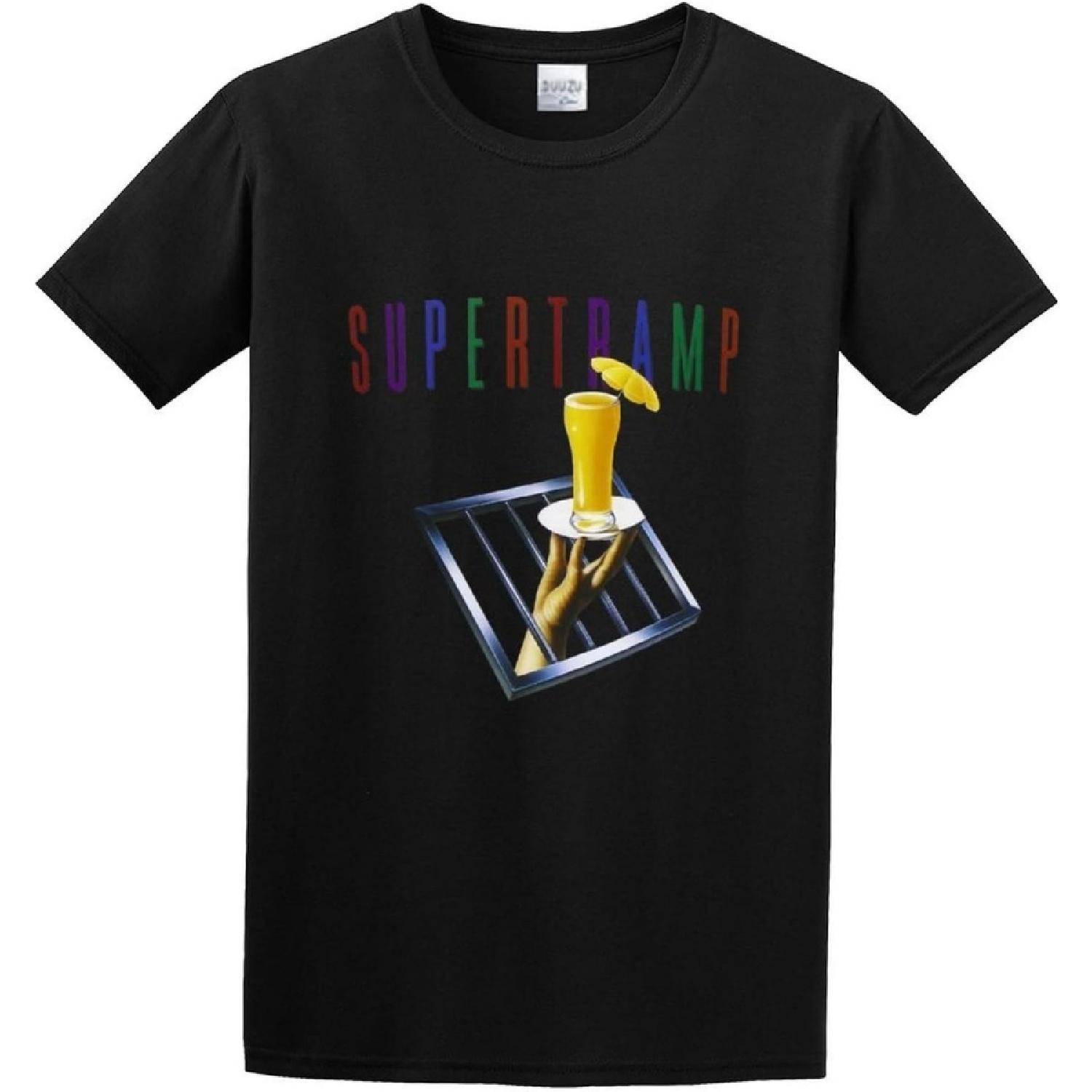 Supertramp The Very Best Crime of The Century Unisex 100% Cotton Short-Sleeve T-Shirts Black S
