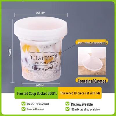 Disposable Round Soup Containers with Lids