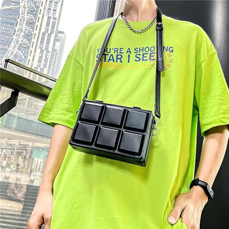 Women Bag Box Plaid Fashion Hasp Street Style Shoulder Bag  Crossbody Women Bag UNISEX