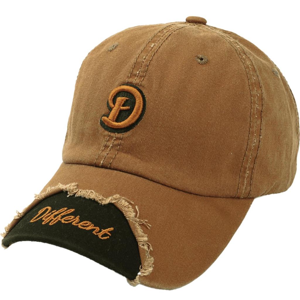 Vintage English CZ515 [White Fang] Hat, Cap, Letters, Sports, Casual, Distressed, Men's, Women's, (Khaki)