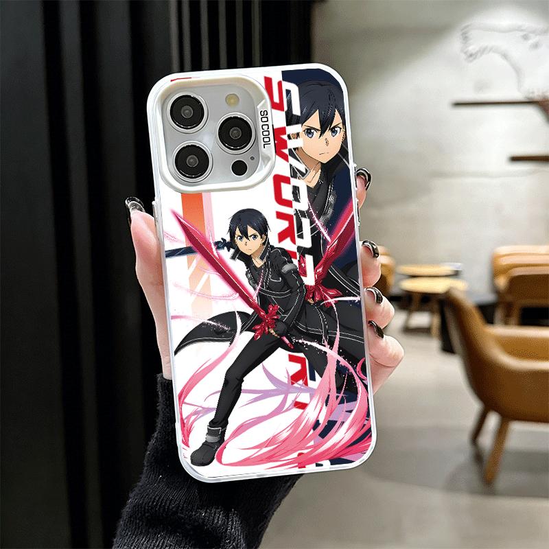 

Anime Sword Art Online SAO Soft Phone Case for iPhone 15 16 17 Pro Max 17Air 16E 14 Plus 13 12 Mini Shockproof Cover Back Shell iPhone 13