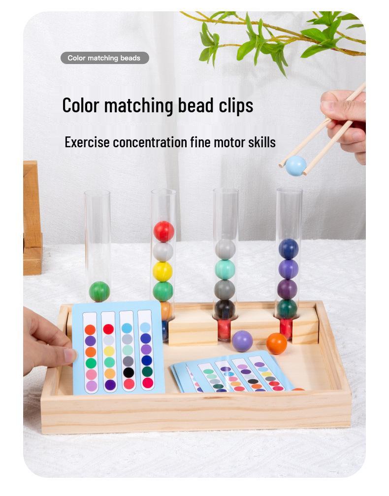 Children's Cognitive Gradient Matching Bead Set: Enhance Hand-Eye Coordination and Parent-Child Interaction!