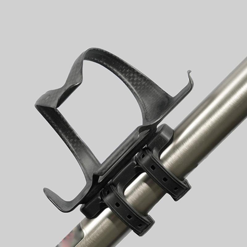 Bike Bottle Cage Mounting Base Black Non-Hole Mounting Clip with Screw Wrench Set MTB Bike Kettles Stand Base Widely Use