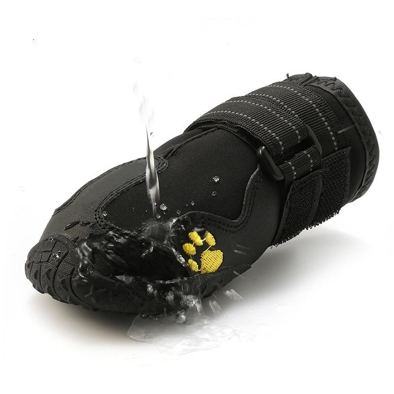 Socks Footwear For Medium Large Dog 4pcs/set Pet Dog Shoes Reflective Waterproof Dog Boots Warm Snow Rain Pets Booties Anti-slip