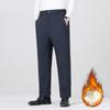 Winter Neue Herren Sportliche Freizeit Fleecegefütterte Gerade Bein Hose