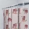 Tierprint Duschvorhang Rosa Tigerstreifen Muster Für Badezimmer Dekoration Polyesterstoff Schrumpffest Waschbar