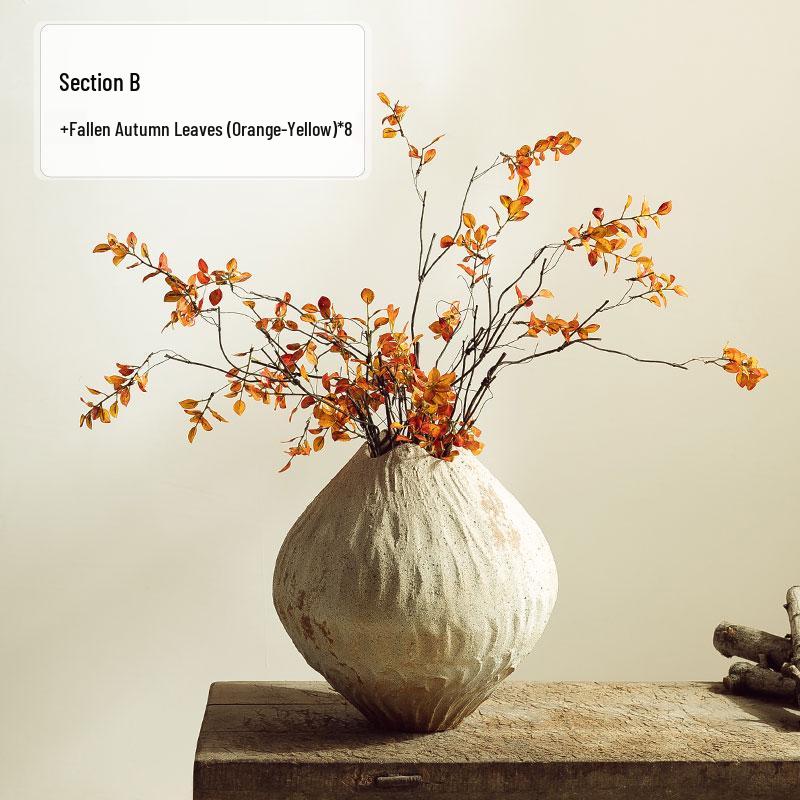 Retro Wabi-Sabi Stil Blumenvase für Wohnzimmerdekoration