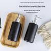 Glass Press-Type Refillable Bottle for Hand Sanitizer, Shampoo, or Shower Gel – Ideal for Hotel and B&B Bathrooms