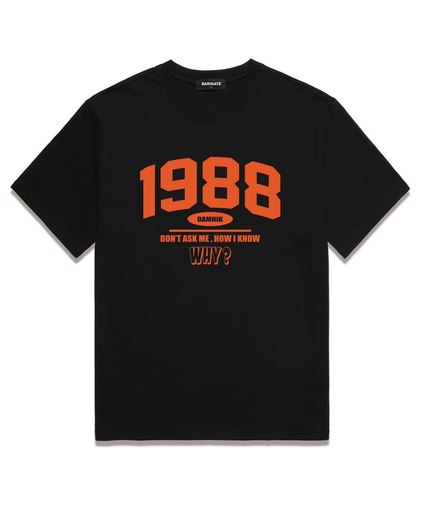 Baligeiteu [2Pack] 1988 Why Oversized Short Sleeve T-Shirt (Bs024S) (A Type)
