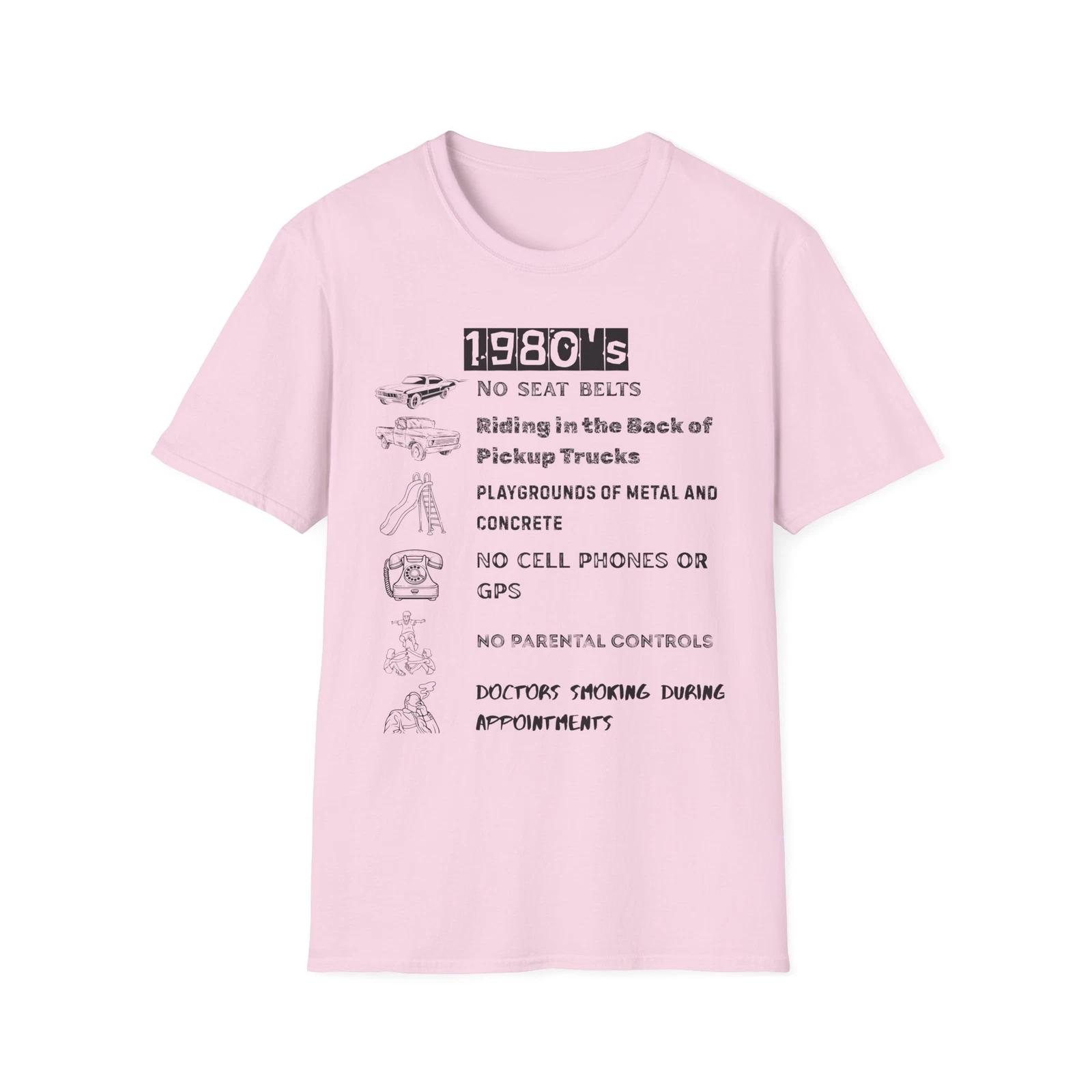 Funny 80 s T-Shirt, Vintage Tee, Retro Shirt, Unisex Fashion Top, 80s Nostalgia XL