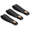 LIFKOME Guitar Neck Strap Head Black 3-Pack, Leather, Acoustic, Electric, Bass, Ukulele, Button,