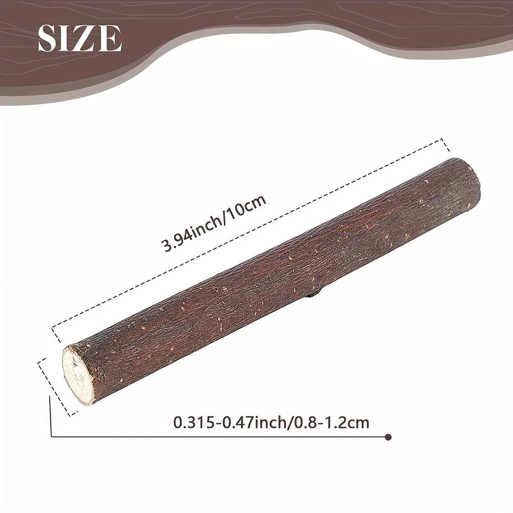 60 Stück 4 Zoll lang 0,3-0,5 Zoll im Durchmesser Holzscheite Zweige Bastelstäbe für DIY Handwerk Foto-Requisiten Festival-Dekoration