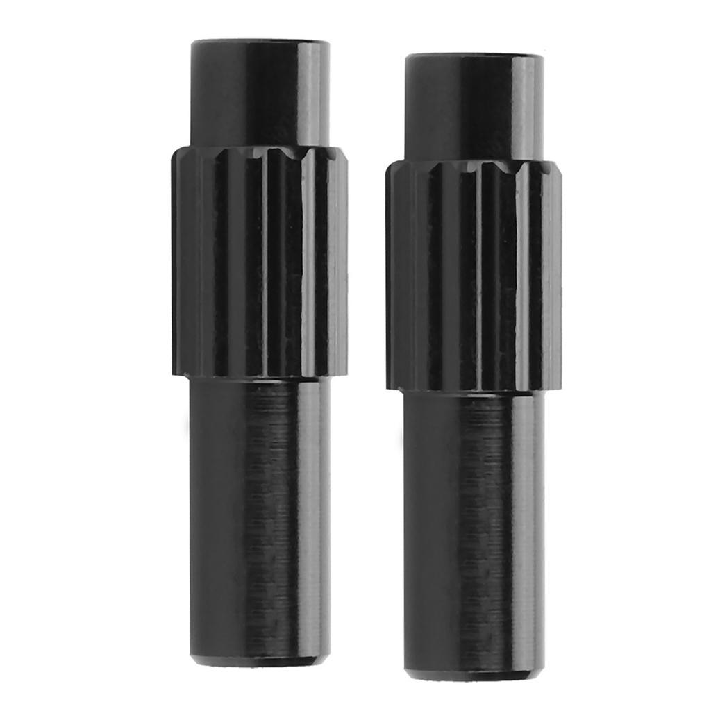 1 pair Bike Brake Cable Gear Connector Line Regulator Adjuster Housing (black)