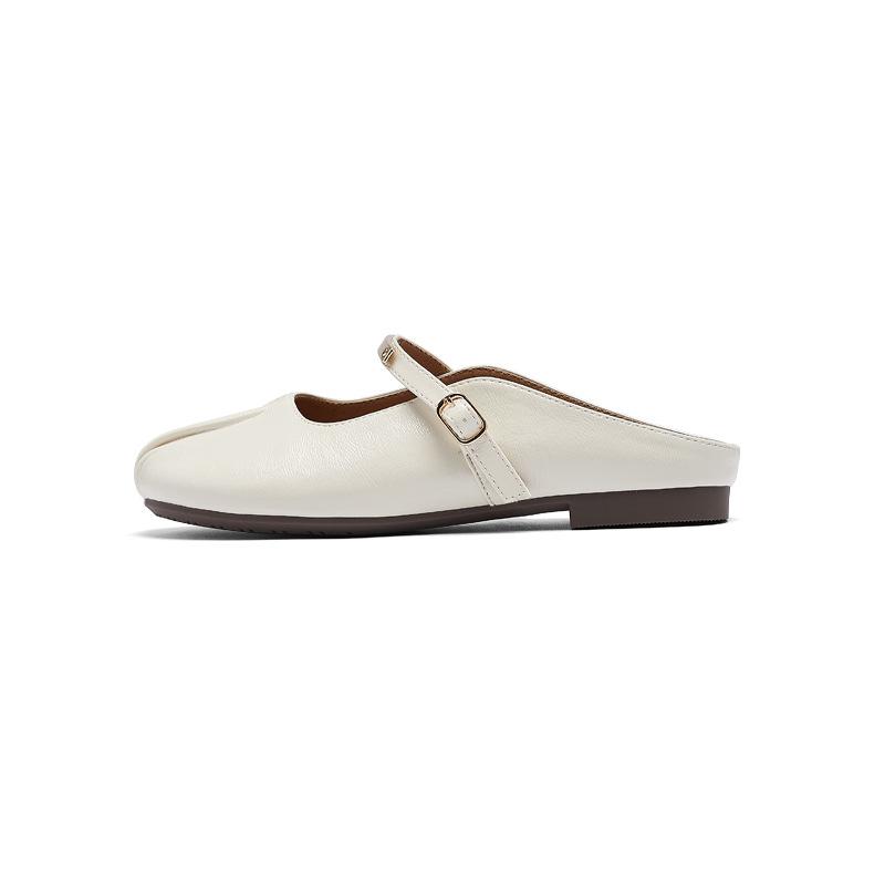 Augustine Bag Head Slippers Women's 2025 New Summer One-pedal French Mary Jane Evening Breeze Half-drag Single Shoes