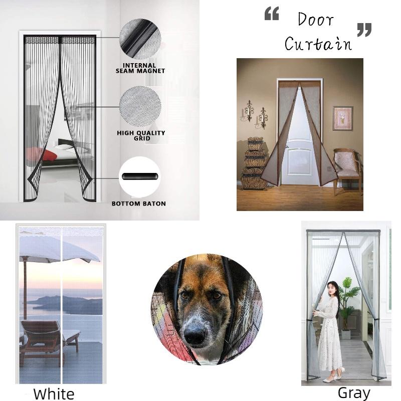 Magnetic Mesh Door Curtain For Summer Mosquito Protection, Ideal For Kitchen, Living Room, Bedroom
