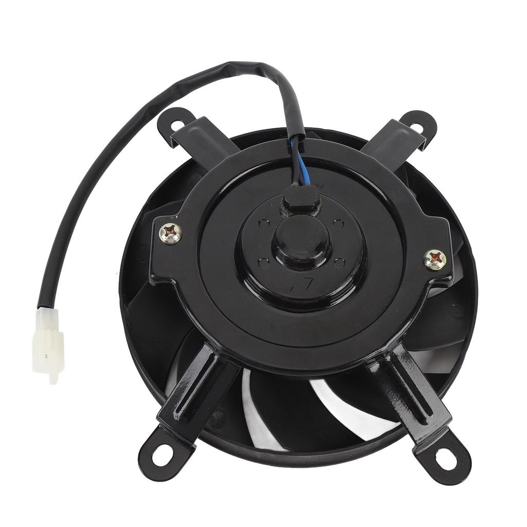 12V Motorcycle Radiator Cooling Fan 10 Blades 170mm Steel Alloy Cooling Thermal Fan for 150cc 200cc 250cc 300cc 350cc