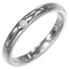 TIFFANY&Co. Stacking Band Ring Pt950Platinum/diamond #5.8(US Size) 5.21g Women Used
