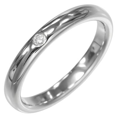 TIFFANY&Co. Stapelring Ring Pt950Platin/Diamant #5.8(US-Grösse) 5,21 g Damen Gebraucht