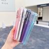 KEYSION Fashion Laser Gradient Colorful Phone Case for iPhone 17 Pro Max Soft TPU+PC Shockproof Back Cover for iPhone 17 Pro