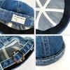 Denim Dome Melonenlose Mütze Beanie Mütze Totenkopfmütze Matrosenmütze Baumwolle Mechaniker Trendfarbe Elastische Einsätze Docker Mütze