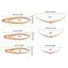 3Pcs Wood Ceramics Caliper Measuring Tool Set Ergonomic Handle Pottery Crafting Calipers for Clay Diameter Measurement