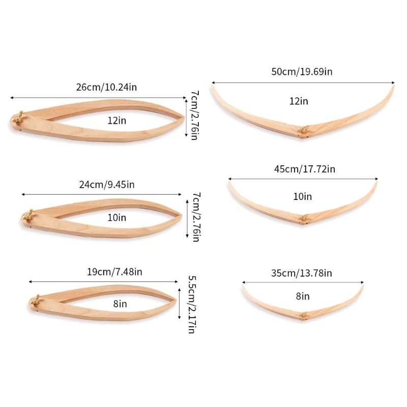 3Pcs Wood Ceramics Caliper Measuring Tool Set Ergonomic Handle Pottery Crafting Calipers for Clay Diameter Measurement