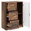 Sideboard Made of Reclaimed Wood 66 X 34.5 X 87 Cm Engineered Wood