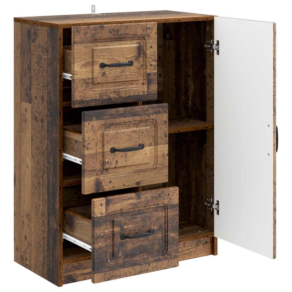 Sideboard Made of Reclaimed Wood 66 X 34.5 X 87 Cm Engineered Wood