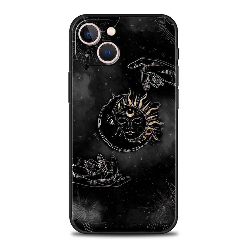Applicable To IPhone16 Mobile Phone Case, New Couple Sun and Moon Mobile Phone Case.