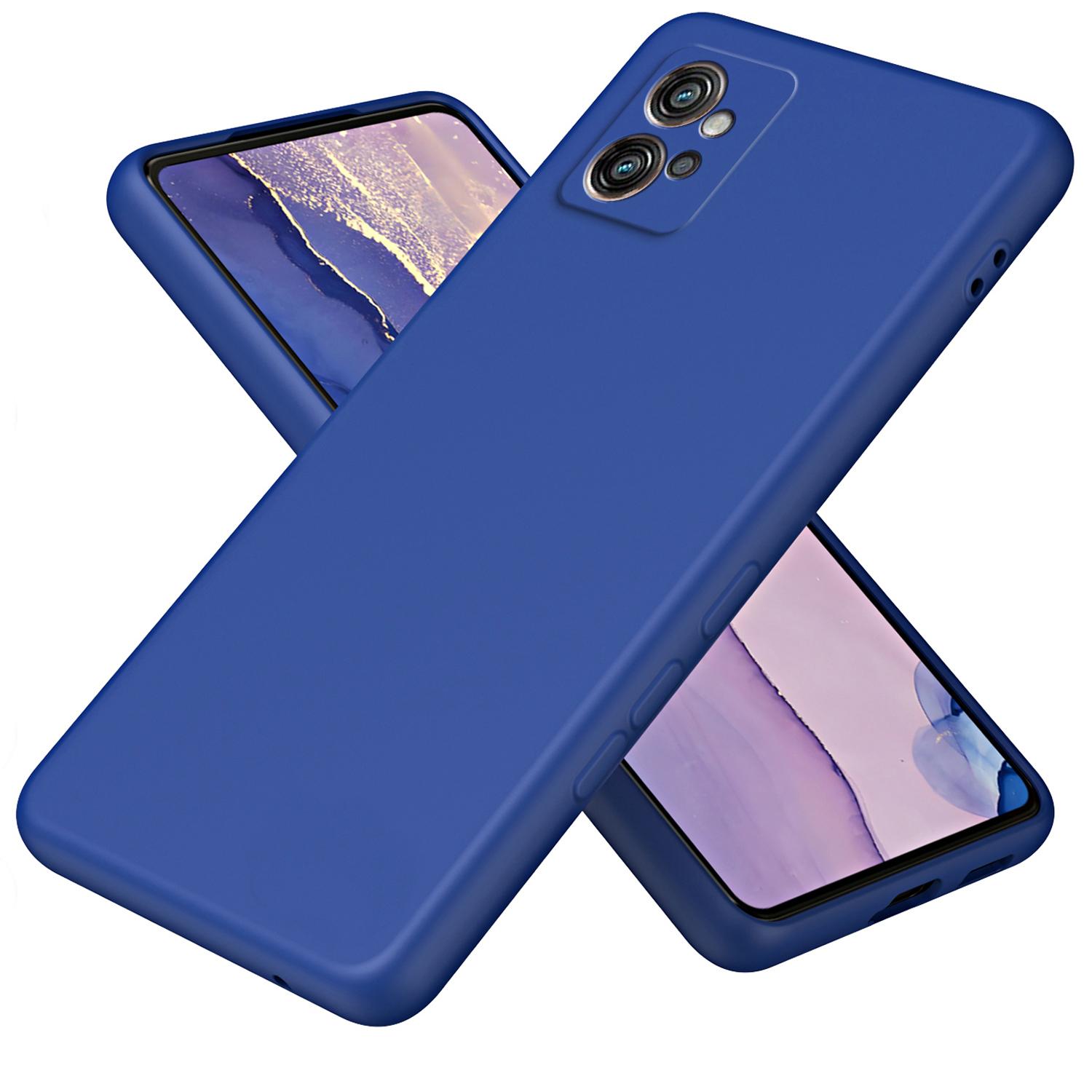 

Для Motorola Moto G32 4G Протиударний 2.2мм Захисний Чохол Підкладка з волокна+Чохол для телефону з ТПУ Blue