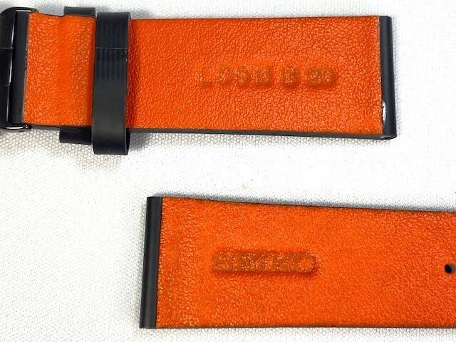 L09N011M0 SEIKO Spirit 20mm Leather Strap with Bizarre Adventure Narancia for Shipped via Nekoposu small parcel Buckle, Black, JoJo's Ghirga