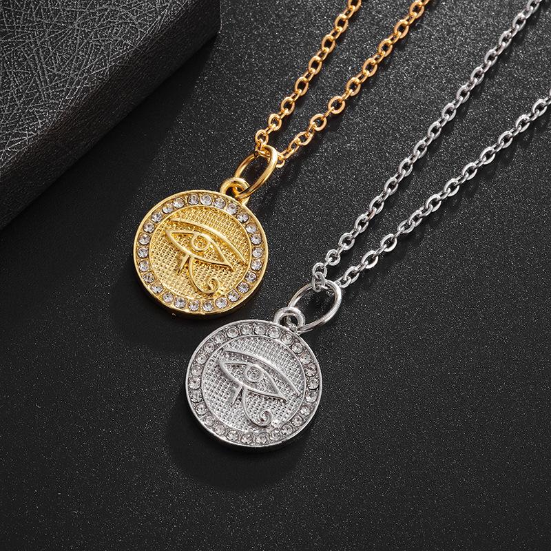 

Lucky Eye Alloy Exaggerated Punk Necklace Demon Eye Necklace European and American Necklace