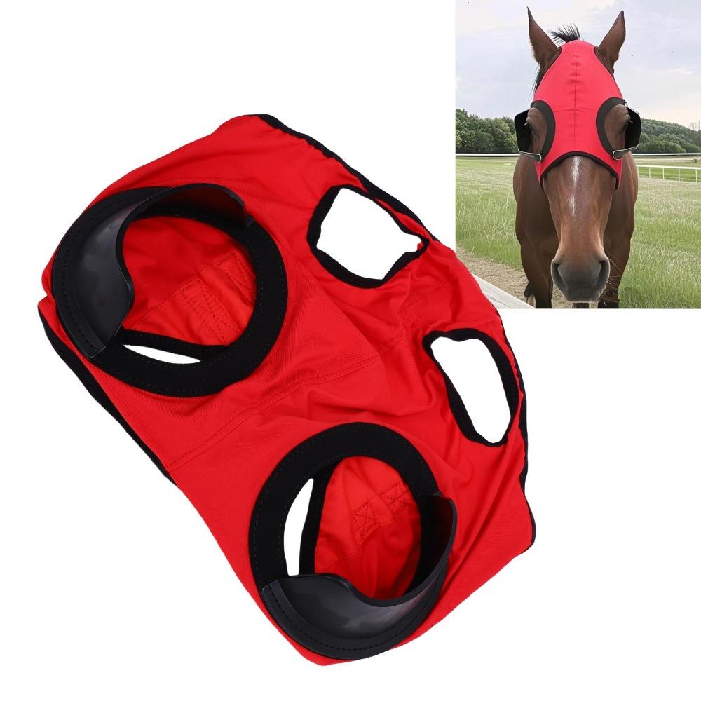 Breathable Material Horse Eye Cover High Elasticity Horse Eye Protective Cover Training