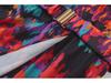 2023 Summer V-Neck Belted Print Long Dress