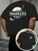 [Front And Back Double Print] THE SHANKERS GOLF TEAM Golf Team Double-Sided Printed Men'S T-Shirt, Worn by Golf Enthusia