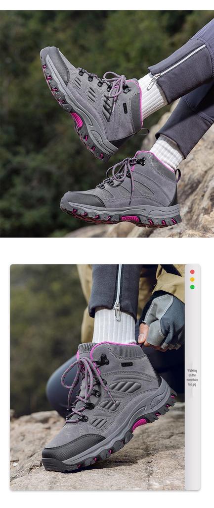 2025 Four Seasons High-Top Hiking and Climbing Shoes - Casual, Cross-Border Couple Style