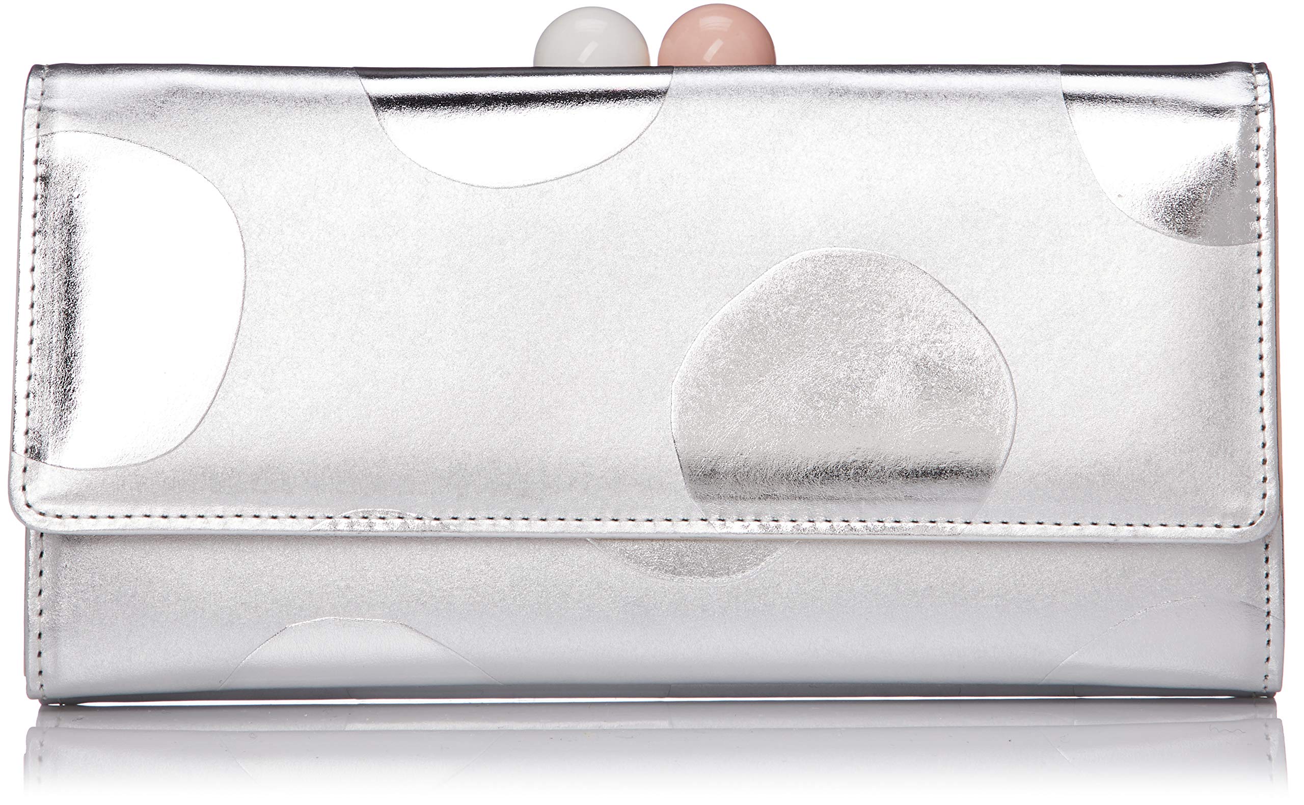 

Длинный кошелек с застежкой Zoom Dot Silver [Tsumori Chisato] женский серебряный