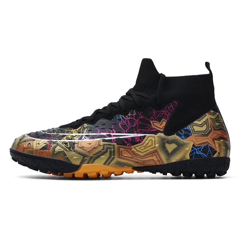 New High-Top Football Shoes, Youth Long Broken Nails, Outdoor Professional Game Training Football Shoes