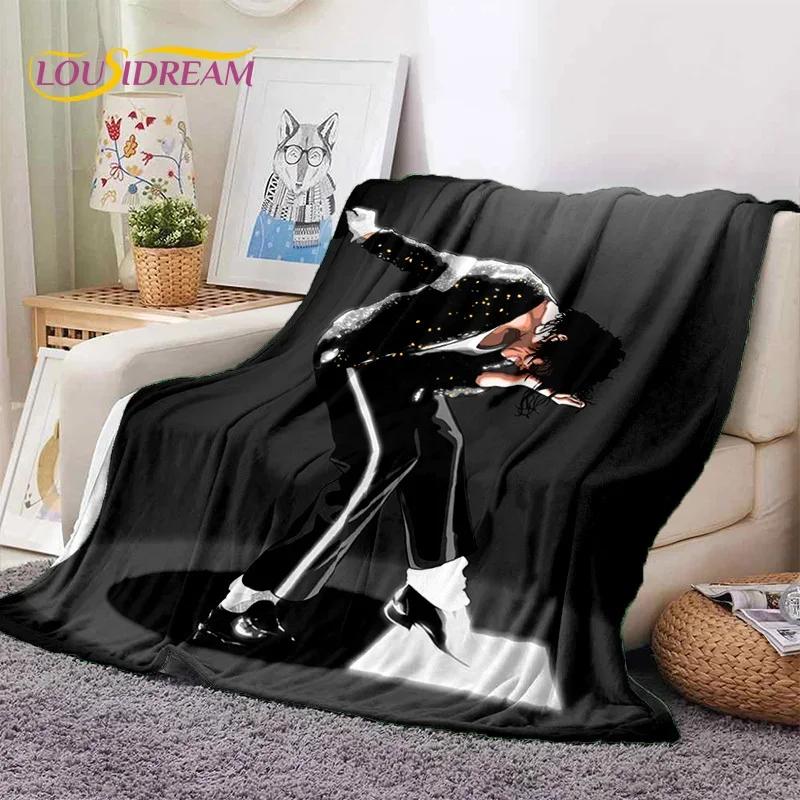 MJ King of Pop Michael Jackson Soft Flannel Blanket for Beds Bedroom Sofa Picnic,Throw Blanket for Cover Outdoors Leisure Gift