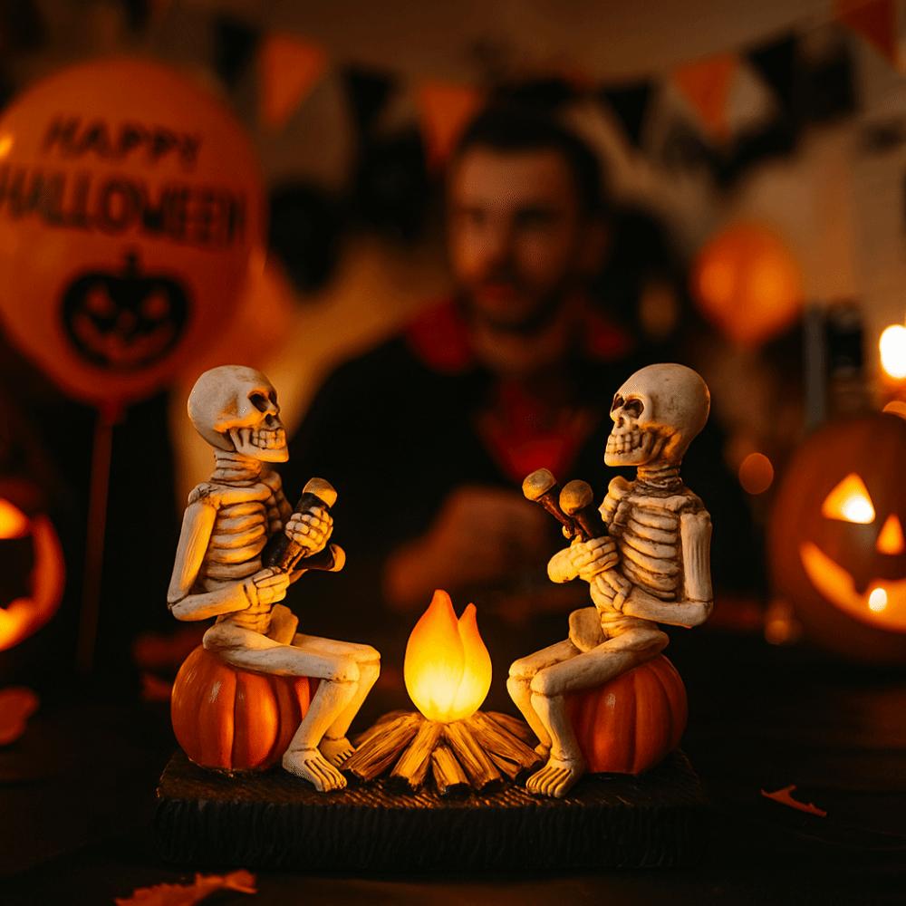 Duurzaam Pompoen Schedel Beeldje Hars Halloween Ornament Tafelblad Decoratie