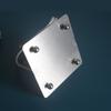 Elegant Stainless Steel Stoarge Stand Paper Towel Dispenser Tissue Holder Rack for Office Desk Dining Table