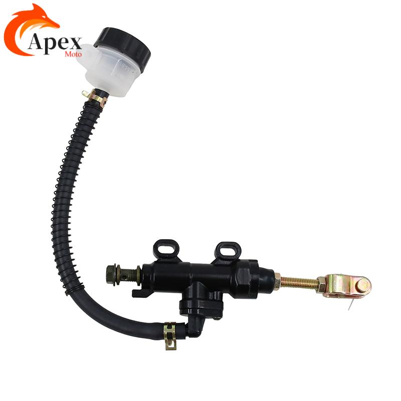 Universal Motorcycle One-line Pump Rear Brake Pump Foot Hydraulic Master Oil Cylinder Refit чёрный