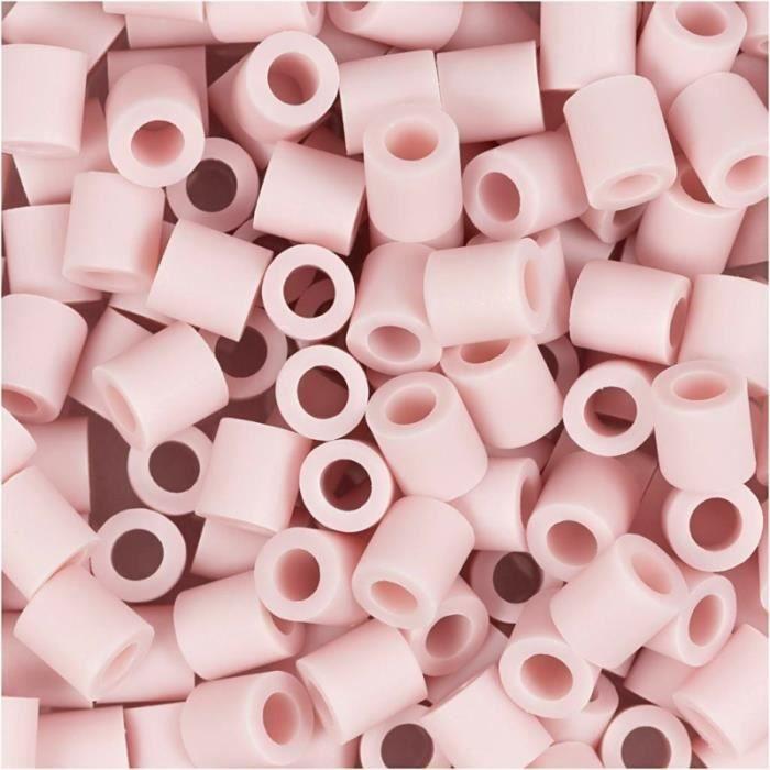 Perles à repasser - Midi - 5 x 5 mm - 1000 pcs - Rose Clair - Écologique et biodégradable