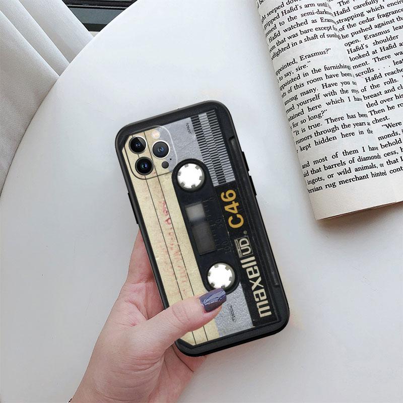 Vintage Boombox Tape Phone Case for Samsung Galaxy A52S A53 A55 A56 A70 A71 A72 A73 F06 F16 F56 S10e S10 S10+ Plus