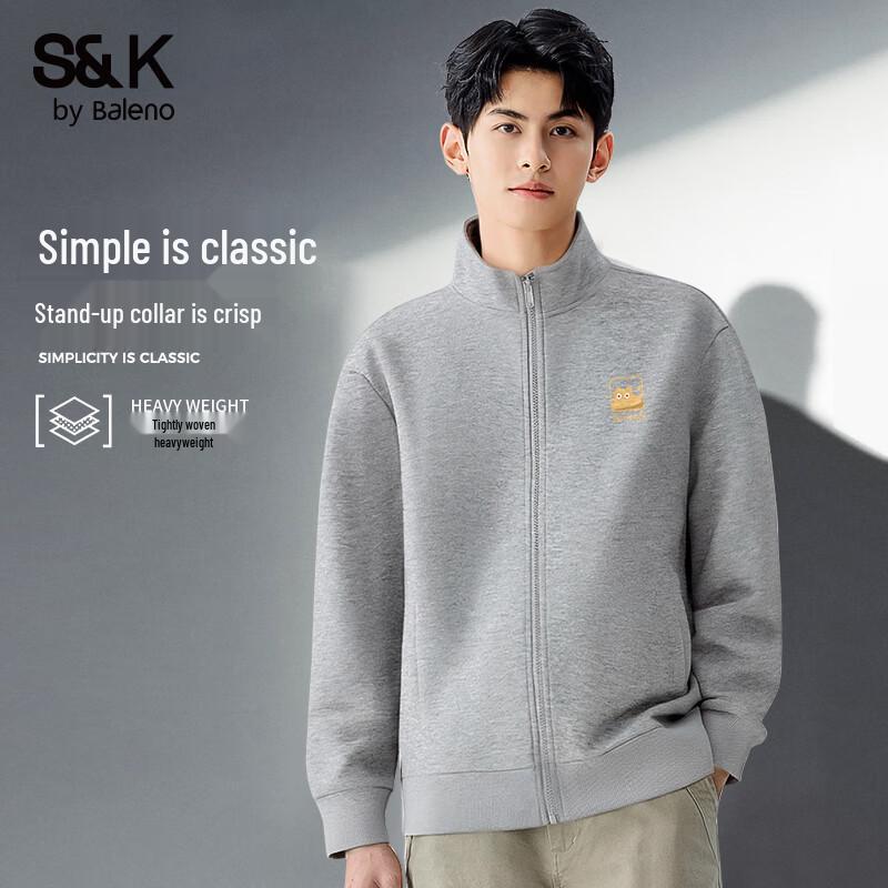 

Baleno S&K Men s Cartoon Print Stand Collar Jacket 3XL