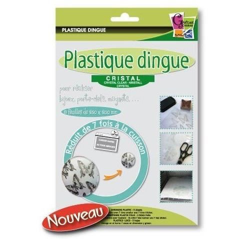 Plastique dingue cristal 5 feuiiles