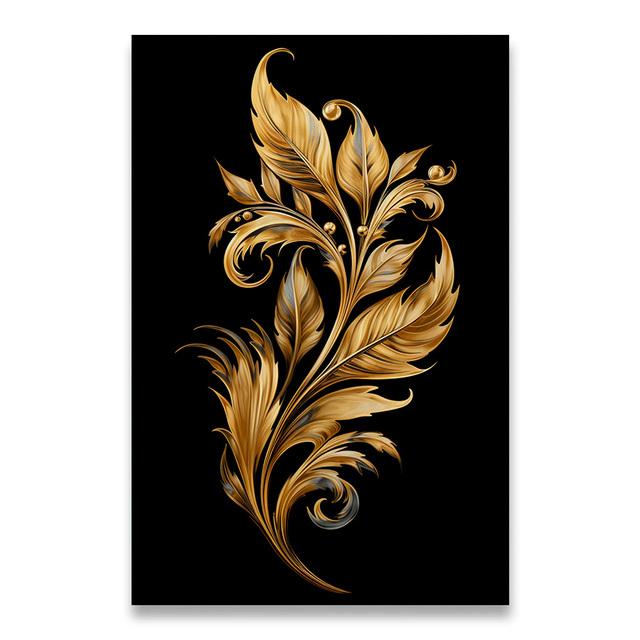 1pcs Canvas Painting Dark Golden Flower Wheat Canvas Painting Decorative Paintings Wall Decor Art Mural Wall Decoration for Home No Frame