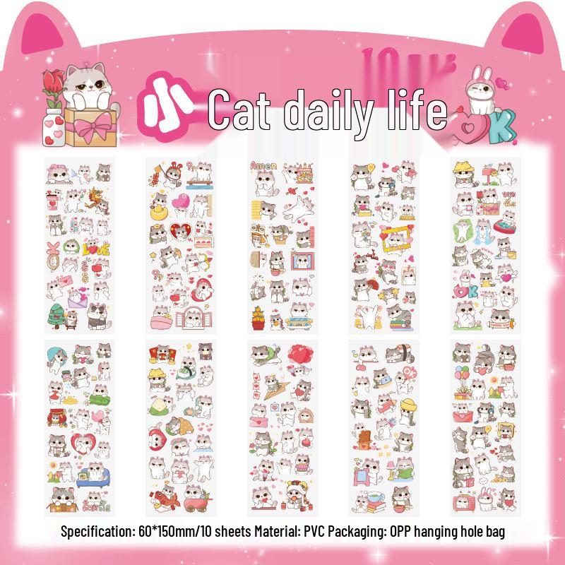PET Cute Animal Stickers - Pet Planet Series for Journals & Children's Water Bottles