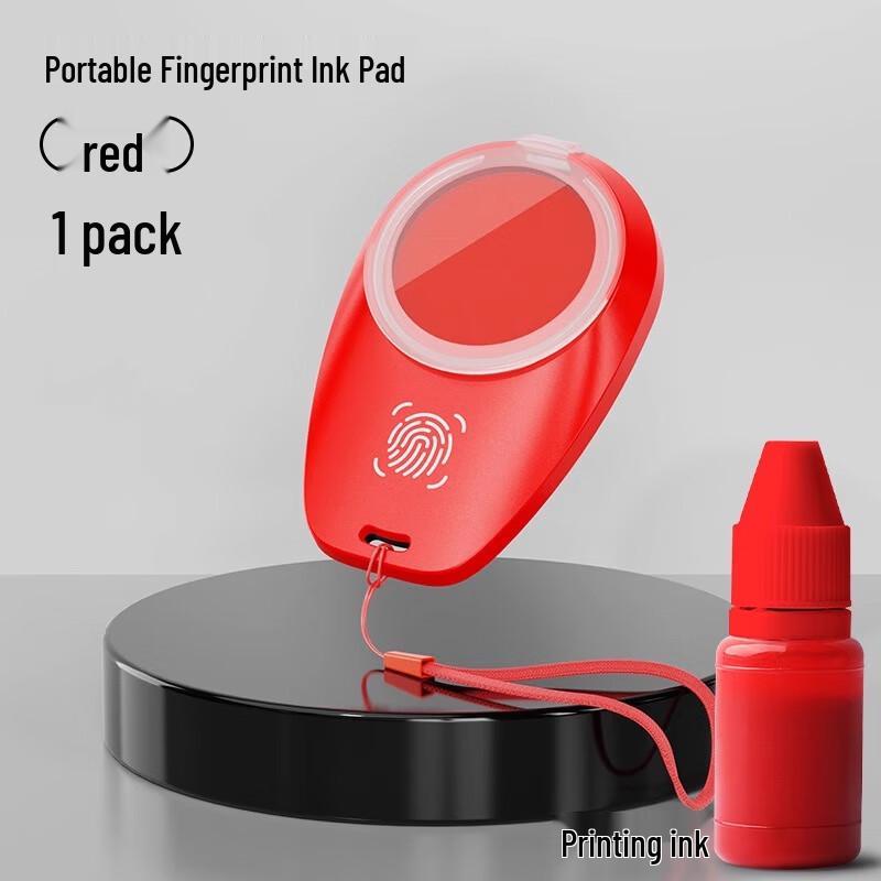 Portable Quick-Drying Fingerprint Ink Pad