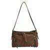 2025 New Spice Girl Underarm Bag Fashion Tassel Soft Leather Locomotive Bag Casual Commuter Shoulder Bag Crossbody Tote Bag
